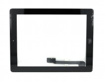 Тачскрин iPad 3 (A1416/A1430/A1403) + кнопка HOME в сборе черный 1 класс 