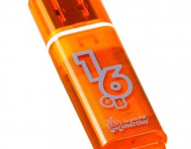 USB Flash SmartBuy Glossy 16GB оранжевый, SB16GBGS-Or 