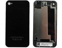 Задняя крышка (стекло) iPhone 4S черная 3 класс