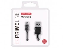 Кабель Prime Line mini USB - USB черный, 1м, 7203 
