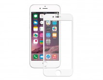 Защитное стекло iPhone 6/6S Full 3D белое, Deppa, 61968 