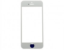 Стекло дисплея iPhone 5/5S/5C/SE белое 1 класс 