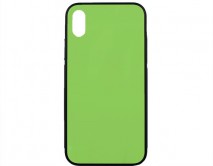 Чехол iPhone X Glass зеленый 