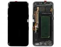 Дисплей Samsung G955F Galaxy S8 Plus + тачскрин + рамка черный (AMOLED LCD Оригинал/Замененное стекло)