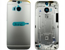 Задняя крышка HTC One M8 серебро 1 класс 