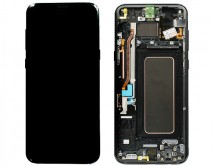 Дисплей Samsung G955F Galaxy S8 Plus + тачскрин + рамка черный (GH97-20470A) (Service Pack 100%)
