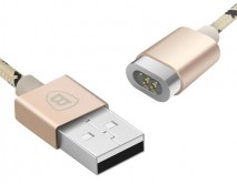 Кабель Baseus Insnap magnetic Lightning - USB розовое золото, 1м