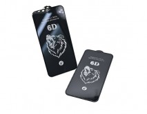 Защитное стекло iPhone X/XS/11 Pro 6D (тех упак) черное 