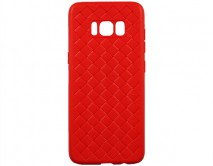 Чехол Samsung G950F S8 плетеный красный 