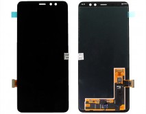 Дисплей Samsung A730F Galaxy A8 Plus (2018) + тачскрин черный (AMOLED LCD Оригинал/Замененное стекло)