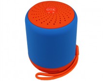 Колонка OTK синий (AUX/USB/microSD/Bluetooth/1200mAH/distance10m)