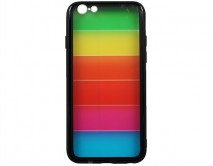 Чехол iPhone 6/6S  Rainbow Case (черный)