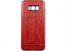 Чехол Samsung G955F S8+ Kanjian Card с держателем красный 