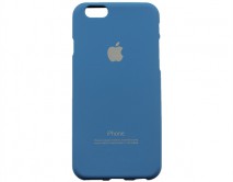 Чехол iPhone 6/6S Яблоко темно-синий 
