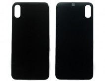 Задняя крышка (стекло) iPhone XS черная 1кл