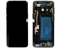 Дисплей Samsung G960F Galaxy S9 + тачскрин + рамка черный (AMOLED LCD Оригинал/Замененное стекло)