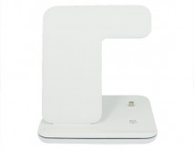 Зарядная станция Z5 Wireless Charger + AirPods + watch series (3in1) белые 