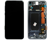 Дисплей Samsung G970F Galaxy S10e + тачскрин + рамка черный (GH82-18852A) (Service Pack 100%)
