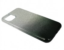 Чехол iPhone 11 Pro Max Shine (серебро/черный)