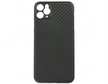 Чехол iPhone 11 Pro Max Ультратонкий карбон (черный)