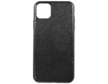 Чехол iPhone 11 Pro Max Leather Reptile (черный)