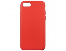Чехол iPhone 7/8/SE 2020 Leather Case без лого, красный 