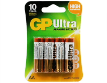 Батарейка AA GP Ultra LR06 4-BL, цена за 1 упаковку 