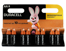 Батарейка AA Duracell LR06 8-BL, цена за 1 упаковку 