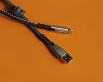 Кабель Kstati KS-002 Type-C - USB черный, 1м