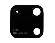 Стекло камеры Huawei Y5P черное (без корпусной части)