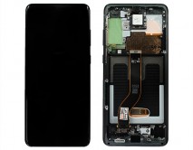 Дисплей Samsung G985F/G986F Galaxy S20 Plus + тачскрин + рамка черный (GH82-22134A) (Service Pack 100%)