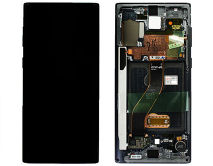 Дисплей Samsung N970F Galaxy Note 10 + тачскрин + рамка черный (GH82-20818A) (Service Pack 100%)