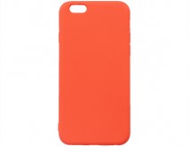 Чехол iPhone 6/6S Силикон Matte 2.0mm (красный коралл)
