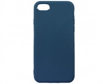 Чехол iPhone 7/8/SE 2020 Силикон Matte 2.0mm (синий) 
