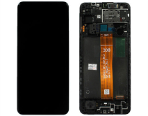 Дисплей Samsung A125F Galaxy A12 + тачскрин + рамка черный (GH82-24490A) ORIG 100% 