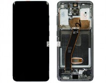 Дисплей Samsung G980F Galaxy S20 + тачскрин + рамка серый AMOLED 