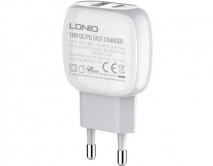 СЗУ-1USB + USB-C Ldnio A2313C PD + кабель micro, 1м, белый