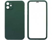 Защита 360 iPhone 11 темно-зеленая (защитное стекло+задняя крышка)