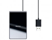 Беспроводное зарядное устройство Baseus Card Ultra-thin Wireless Charger 15W черный 