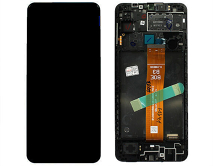 Дисплей Samsung A127F Galaxy A12s + тачскрин + рамка черный (GH82-26485A) (Service Pack 100%) 