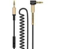 AUX Hoco UPA02 аудиокабель 3.5мм - 3.5мм, 2м, с микрофоном черный 