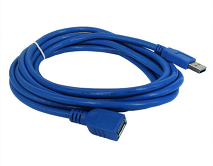 Удлинитель USB 3.0 (папа)-USB 3.0 (мама) 3м, синий
