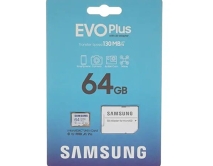Карта памяти MicroSD Samsung Evo Plus 64GB cl10 U1 + SD, R/W 130 MB/s, MB-MC64KA/EU (гарантия продавца) 