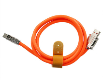 Кабель Type-C - USB 120Вт оранжевый, 1м 