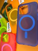 Чехол iPhone 12 Pro Max NEON MagSafe (оранжевый)